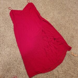 Reformation Kourtney Dress Es Cherry - Size 24